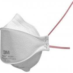 9330+ 3M Mascarilla Desechable Plegada FFP3 NR D sin válvula Aura al mejor precio en la tienda online 3M España