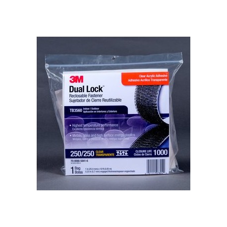 Dual Lock TB3560 3M Sistema Semi-Rígido de Cierre Reposicionable al mejor precio en la tienda online 3M España