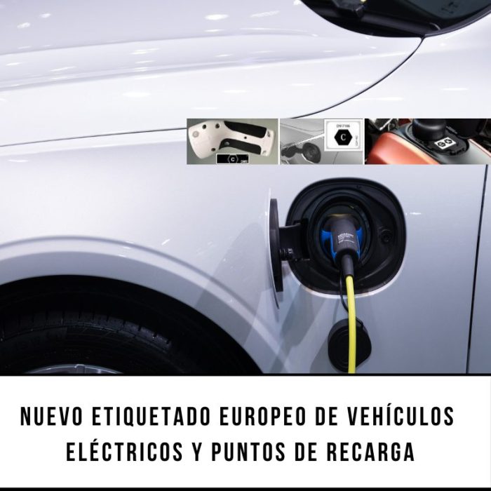 Etiquetado de vehículos eléctricos y puntos de carga
