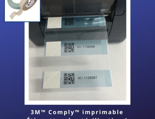 Étiquettes 3M™ Comply™ imprimables! La meilleure option de traçabilité dans les processus de stérilisation.