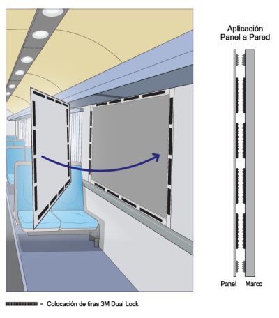 dibujo_union_paneles_tren_con_dual_lock_3m