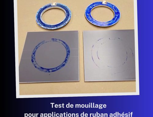 Essai de mouillage ou essai de mouillage pour les applications de ruban adhésif
