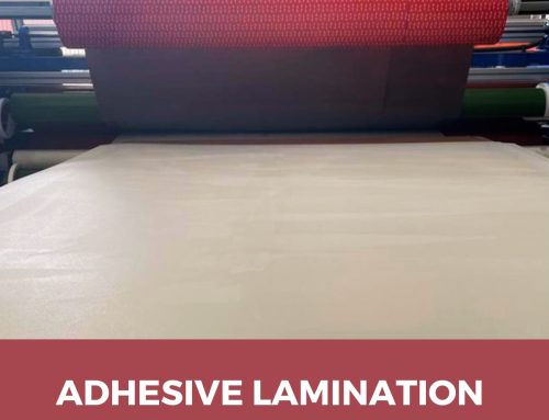 Adhesive lamination of materials for bonding applications